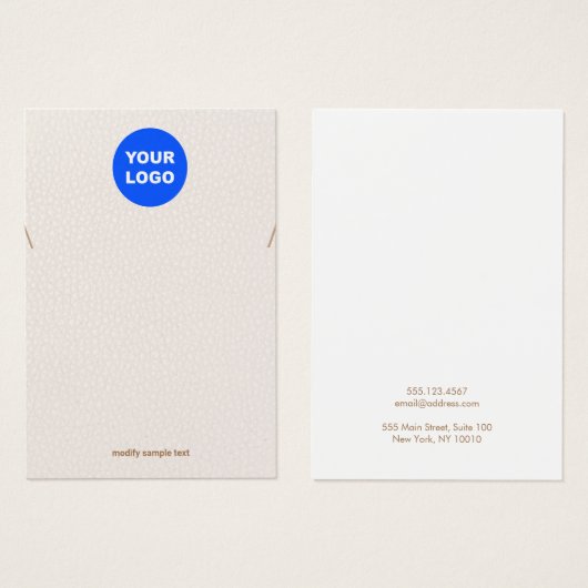 ミュートされたピンクの追加ロゴネックレスブレスレットディスプレイ (正面&裏面)