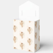 ミュートされたミニマルなボホ砂漠サボテン赤ちゃんシャワー フェイバーボックス (見開き)