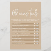 ミュートされたミニマルな赤ちゃんシャワー旧妻の物語ゲーム (正面)