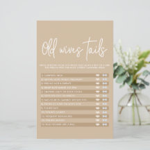 ミュートされたミニマルな赤ちゃんシャワー旧妻の物語ゲーム