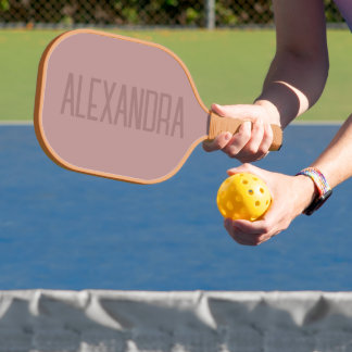 ミュートされたモダンピンクの名前Pickleballパドル ピックルボールラケット