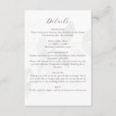 ミュートされたユーカリ結婚プタス詳細 エンクロージャーカード (正面)