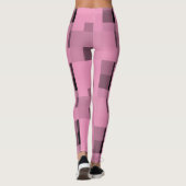 ミュートされたループ/黒のパターン レギンス (裏面)