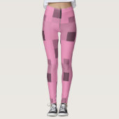 ミュートされたループ/黒のパターン レギンス (正面)