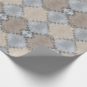 ミュートされた地球のトーンパターン ラッピングペーパー (角)