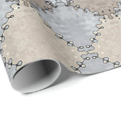 ミュートされた地球のトーンパターン ラッピングペーパー (ロールコーナー)