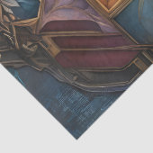 ミュートされた宝石の色のマンダラのデコページ 薄葉紙 (詳細)