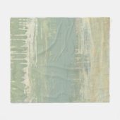 ミュートされた水平線 フリースブランケット (正面(横))