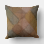 ミュートされた秋初期のトグランジーン市松模様に クッション (裏面)