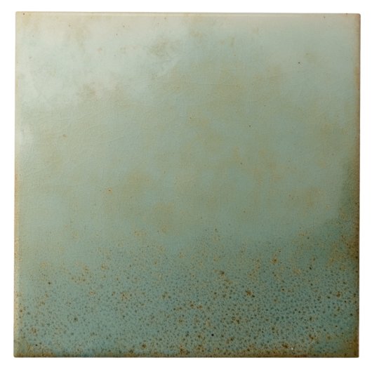 ミュートされた素朴緑の茶色のベース タイル (正面)