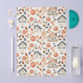 ミュートされた色の秋をテーマにした 薄葉紙 (クラフト)