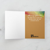 ミュートされた虹のユニバーサル社員記念カード カード (内部)