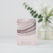 ミュートされた赤面薄紫アゲー自然トイヤリングディスプレイ 名刺 (スタンド正面)