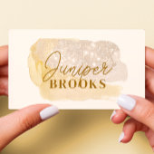 ミュートされた金ゴールドソーシャルメディアQRコードグリッター 名刺