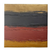 ミュートされた銅、金ゴールドオイル、マルサラ、および炭 タイル (正面)