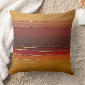 ミュートされた銅、金ゴールドオイル、マルサラ、オレンジ、ブロンズ クッション (ブランケット)