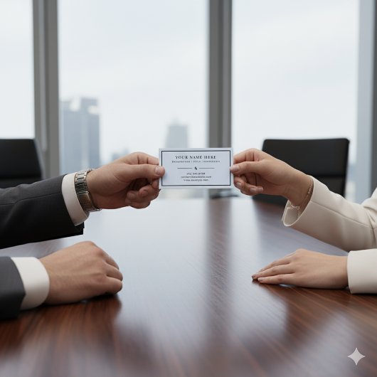 ミュートされた青フォーマルの名刺(プロフェッショナル) 名刺