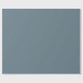 ミュートされた青（緑） ラッピングペーパー (フラット)