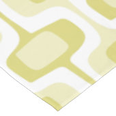 ミュートされた黄色の抽象芸術の正方形パターン テーブルクロス (アングル)