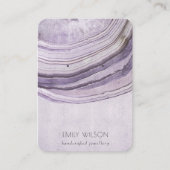 ミュートされたMauve薄紫アゲー自然トイヤリングディスプレイ 名刺 (正面)