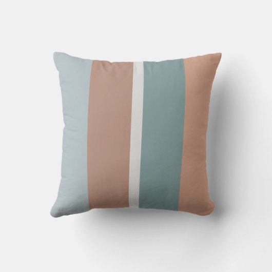 ミュートしたカラーストライプの設定 クッション (裏面)