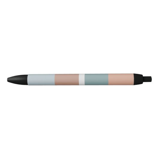 ミュートしたカラーストライプの設定 黒ボールペン (正面)