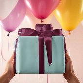 ミュートエレガンス無地の – 静かなターコイズ ラッピングペーパー