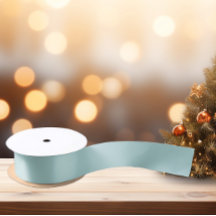 ミュートエレガンス – 静かなターコイズサテンリボン