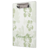 ミュートエレガントセージのハイビスカスパターン クリップボード (左)