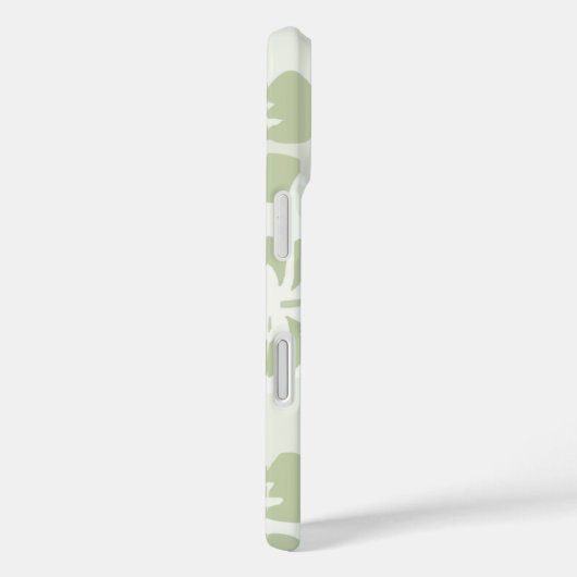 ミュートエレガントセージのハイビスカスパターン Case-Mate iPhoneケース (裏面 / 右)