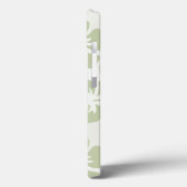 ミュートエレガントセージのハイビスカスパターン Case-Mate iPhoneケース (裏面 / 左)