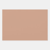 ミュートエレガントピンクのミニマル主義とシック ラッピングペーパーシート (正面)