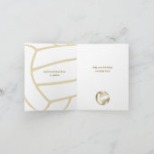 ミュートガーリー金ゴールドバレーボール誕生日大事な行事 カード (内部)