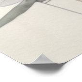 ミュートクールカラー水カラー抽象デザイン5:4 ポスター (角)