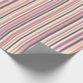 ミュートストライプされたトーン ラッピングペーパー (角)