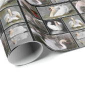 ミュートスワンのポスターの複数の写真 ラッピングペーパー (ロールコーナー)