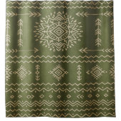 ミュートセージ緑のシャワーカーテン シャワーカーテン (正面)