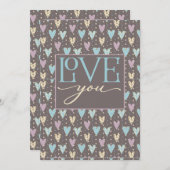 ミュートハート、愛するVALENTINES シーズンカード (正面/裏面)