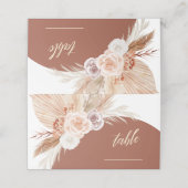 ミュートバラパンパステラコッタボホ結婚のテーブル プレイスカード (外部開封)