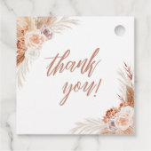 ミュートバラパンパステラコッタボホ結婚の感謝 フェイバータグ (裏面)