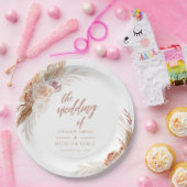 ミュートバラパンパステラコッタボホ結婚ズ ペーパープレート (パーティー)