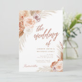 ミュートバラパンパステラコッタボホ結婚ズ 招待状 (スタンド正面)