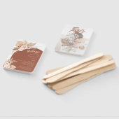 ミュートバラパンパステラコッタボホ結婚式 プログラム ハンドファン (組立なし)