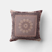 ミュートバラmocha mousseダマスク クッション (裏面)
