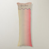 ミュートパーソナライズされたされたニュートラル波の抱き枕 ボディピロー (正面縦)