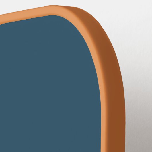 ミュートパーソナライズされたモダンされた青い名前 ピックルボールラケット (左詳細)