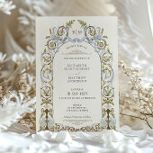 ミュートビクトリアンエレガ王室のンス結婚式招待状 招待状
