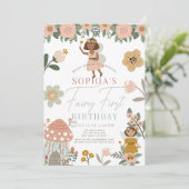 ミュートフローラダークスキンフェアリー最初の誕生日 招待状 (スタンド正面)