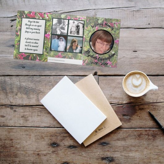 ミュートフローラ4時の5つの記念碑 三つ折り案内状