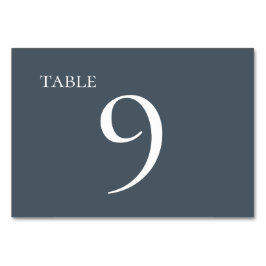 ミュートブルーシンプルエレガントな結婚式 テーブルナンバー